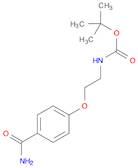 Carbamic acid, N-[2-[4-(aminocarbonyl)phenoxy]ethyl]-, 1,1-dimethylethyl ester