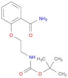 Carbamic acid, N-[2-[2-(aminocarbonyl)phenoxy]ethyl]-, 1,1-dimethylethyl ester