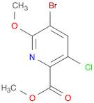 2-Pyridinecarboxylic acid, 5-bromo-3-chloro-6-methoxy-, methyl ester