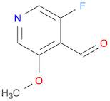 4-Pyridinecarboxaldehyde, 3-fluoro-5-methoxy-