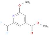 4-Pyridinecarboxylic acid, 2-(difluoromethyl)-6-methoxy-, methyl ester