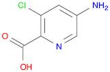 2-Pyridinecarboxylic acid, 5-amino-3-chloro-