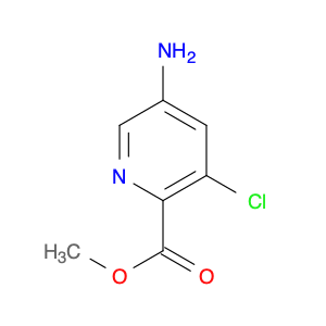 2-Pyridinecarboxylic acid, 5-amino-3-chloro-, methyl ester