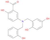 Benzoic acid, 5-[[(2,5-dihydroxyphenyl)methyl][(2-hydroxyphenyl)methyl]amino]-2-hydroxy-