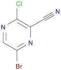 2-Pyrazinecarbonitrile, 6-bromo-3-chloro-