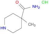 4-Piperidinecarboxamide, 4-methyl-, hydrochloride (1:1)