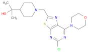 4-Piperidinemethanol, 1-[[5-chloro-7-(4-morpholinyl)thiazolo[5,4-d]pyrimidin-2-yl]methyl]-α,α-dime…