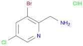 2-Pyridinemethanamine, 3-bromo-5-chloro-, hydrochloride (1:1)