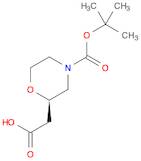 2-Morpholineacetic acid, 4-[(1,1-dimethylethoxy)carbonyl]-, (2R)-