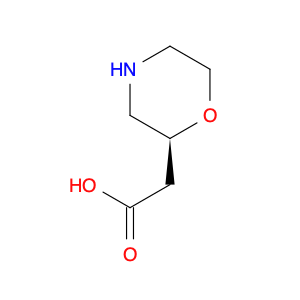 2-Morpholineacetic acid, (2S)-