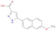 1H-Pyrazole-3-carboxylic acid, 5-(6-methoxy-2-naphthalenyl)-