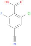 Benzoic acid, 2-chloro-4-cyano-6-fluoro-