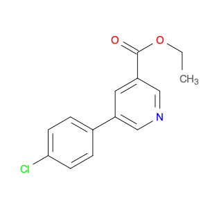 3-Pyridinecarboxylic acid, 5-(4-chlorophenyl)-, ethyl ester