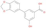 Benzoic acid, 3-(1,3-benzodioxol-5-yl)-5-hydroxy-