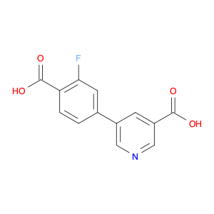 3-Pyridinecarboxylic acid, 5-(4-carboxy-3-fluorophenyl)-