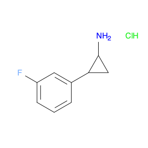 Cyclopropanamine, 2-(3-fluorophenyl)-, hydrochloride (1:1)