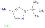 1H-Pyrazol-4-amine, 1-(1,1-dimethylethyl)-, hydrochloride (1:1)