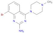 2-Quinazolinamine, 8-bromo-4-(4-methyl-1-piperazinyl)-