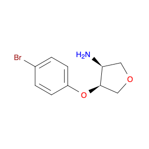 3-Furanamine, 4-(4-bromophenoxy)tetrahydro-, (3S,4S)-