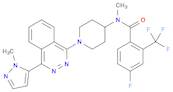 Benzamide, 4-fluoro-N-methyl-N-[1-[4-(1-methyl-1H-pyrazol-5-yl)-1-phthalazinyl]-4-piperidinyl]-2-(…