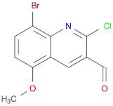 3-Quinolinecarboxaldehyde, 8-bromo-2-chloro-5-methoxy-