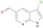 1H-Pyrrolo[2,3-b]pyridine-5-carboxaldehyde, 3-chloro-