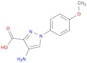 1H-Pyrazole-3-carboxylic acid, 4-amino-1-(4-methoxyphenyl)-