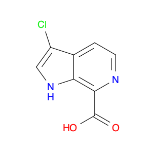 1H-Pyrrolo[2,3-c]pyridine-7-carboxylic acid, 3-chloro-