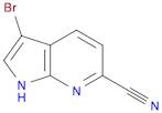 1H-Pyrrolo[2,3-b]pyridine-6-carbonitrile, 3-bromo-