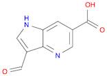 1H-Pyrrolo[3,2-b]pyridine-6-carboxylic acid, 3-formyl-