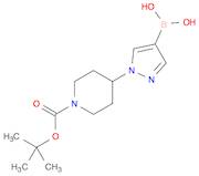 1-Piperidinecarboxylic acid, 4-(4-borono-1H-pyrazol-1-yl)-, 1-(1,1-dimethylethyl) ester