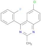 Quinazoline, 6-chloro-4-(2-fluorophenyl)-2-methyl-