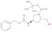 1-Pyrrolidinecarboxylic acid, 2-(hydroxymethyl)-4-[[(phenylmethoxy)carbonyl]amino]-, 1,1-dimethyle…