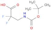 Propanoic acid, 3-[[(1,1-dimethylethoxy)carbonyl]amino]-2,2-difluoro-