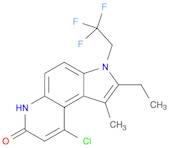 7H-Pyrrolo[3,2-f]quinolin-7-one, 9-chloro-2-ethyl-3,6-dihydro-1-methyl-3-(2,2,2-trifluoroethyl)-