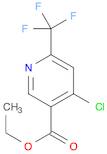 3-Pyridinecarboxylic acid, 4-chloro-6-(trifluoromethyl)-, ethyl ester