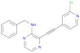 2-Pyrazinamine, 3-[2-(2-chloro-4-pyridinyl)ethynyl]-N-(phenylmethyl)-