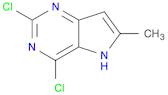 5H-Pyrrolo[3,2-d]pyrimidine, 2,4-dichloro-6-methyl-