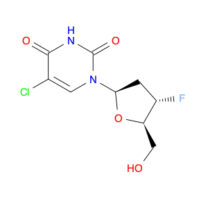 Uridine, 5-chloro-2',3'-dideoxy-3'-fluoro-