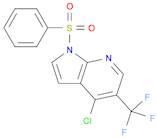 1H-Pyrrolo[2,3-b]pyridine, 4-chloro-1-(phenylsulfonyl)-5-(trifluoromethyl)-