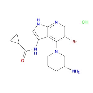 (R)-N-(4-(3-Aminopiperidin-1-Yl)-5-Bromo-1H-Pyrrolo[2,3-B]Pyridin-3-Yl)Cyclopropanecarboxamide Hyd…