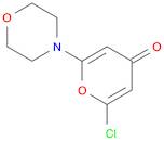 4H-Pyran-4-one, 2-chloro-6-(4-morpholinyl)-