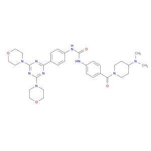 Urea, N-[4-[[4-(dimethylamino)-1-piperidinyl]carbonyl]phenyl]-N'-[4-(4,6-di-4-morpholinyl-1,3,5-...