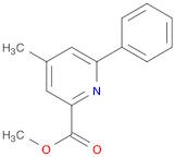 2-Pyridinecarboxylic acid, 4-methyl-6-phenyl-, methyl ester