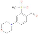 Benzaldehyde, 2-(methylsulfonyl)-4-(4-morpholinyl)-