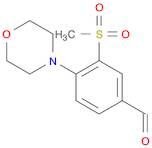 Benzaldehyde, 3-(methylsulfonyl)-4-(4-morpholinyl)-