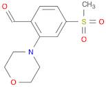 Benzaldehyde, 4-(methylsulfonyl)-2-(4-morpholinyl)-