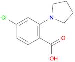 Benzoic acid, 4-chloro-2-(1-pyrrolidinyl)-