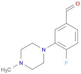 Benzaldehyde, 4-fluoro-3-(4-methyl-1-piperazinyl)-