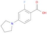 Benzoic acid, 2-fluoro-4-(1-pyrrolidinyl)-